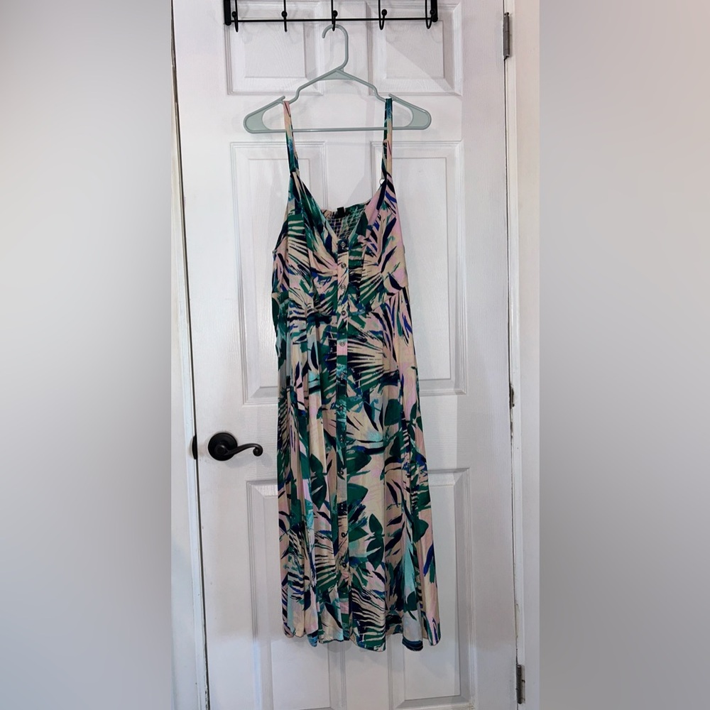 Torrid 2X Tropical Midi Dress